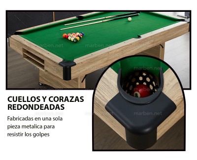 Mesa de Billar CONTENDER - plegable de 8ft (2.44 x 1.37) - Color Velvet Mesa de Billar CONTENDER - plegable de 8ft (2.44 x 1.37) - Color Velvet